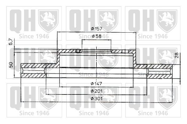 QUINTON HAZELL Тормозной диск BDC4857